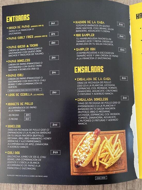 Menu at Burger House restaurant, Hermosillo, Plaza Quiroga Local 17