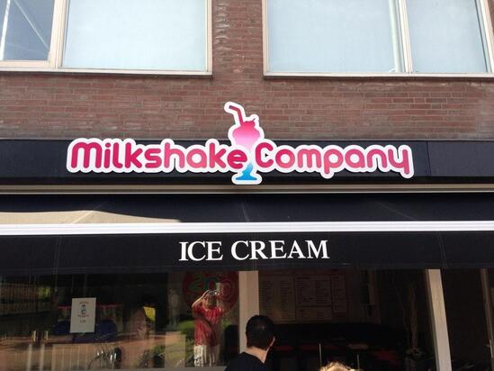 Speisekarte von Milkshake Company, Zwanenburg
