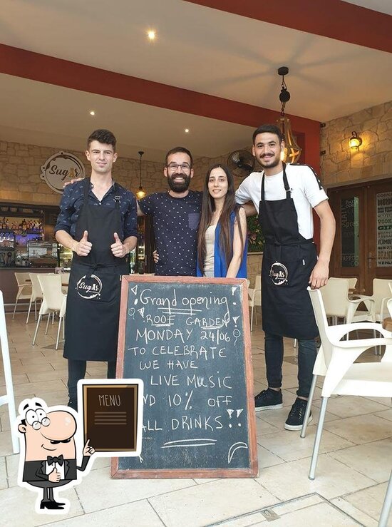 Menu at Sugar Café & Lounge Bar, Peyia
