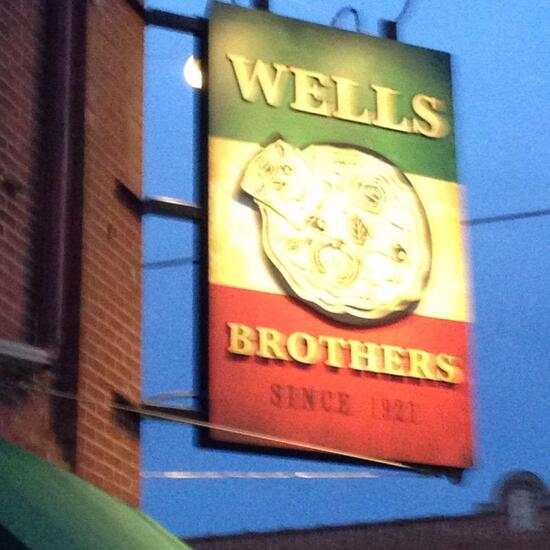 Menu at Wells Brothers Restaurant, Racine