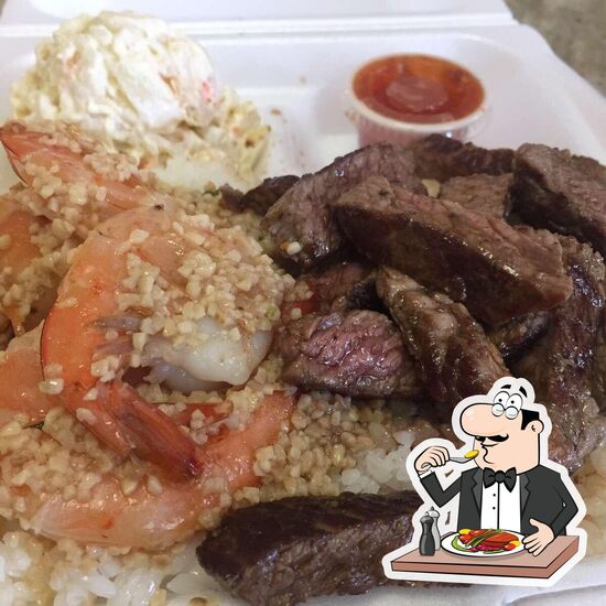 Menu at Ono Steaks and Shrimp Shack steakhouse, Waimanalo, 41037 Wailea St