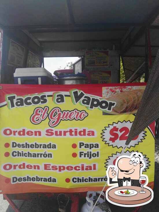 Menu at Tacos a vapor el guero restaurant, San Nicolás de los Garza