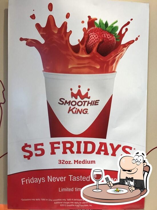 Menu at Smoothie King pub & bar, River Ridge, Jefferson Hwy