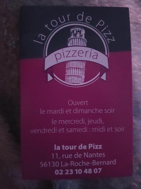 LA TOUR DE PIZZ restaurant, La RocheBernard Restaurant reviews