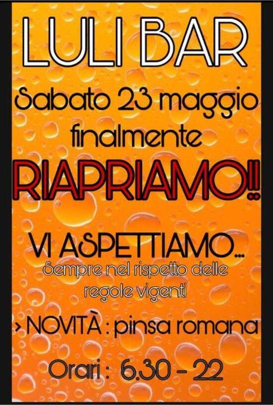 Menu da Luli Bar, Verbania