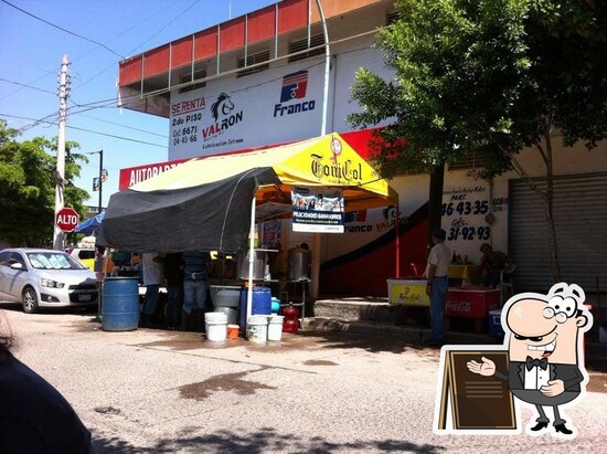 Menu at Mariscos aly restaurant, Culiacán