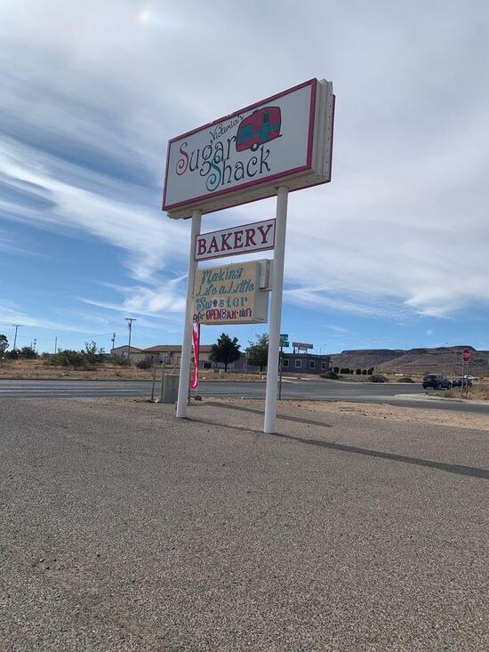 Menu at Victoria's Sugar Shack restaurant, Kingman