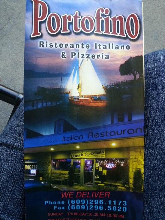 Menu at Portofino's Pizza & Restaurant, Little Egg Harbor Township