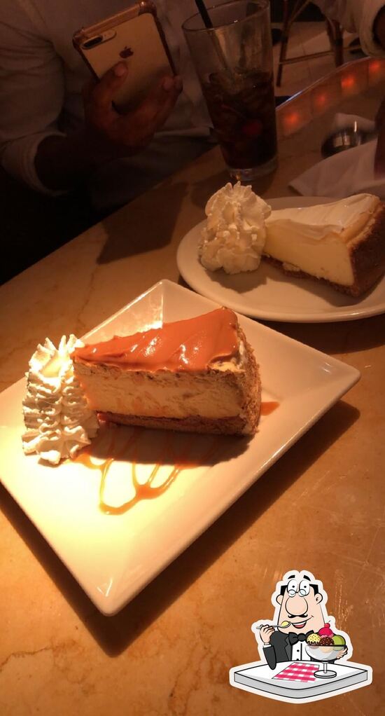 Carta del postres The Cheesecake Factory, Coral Gables