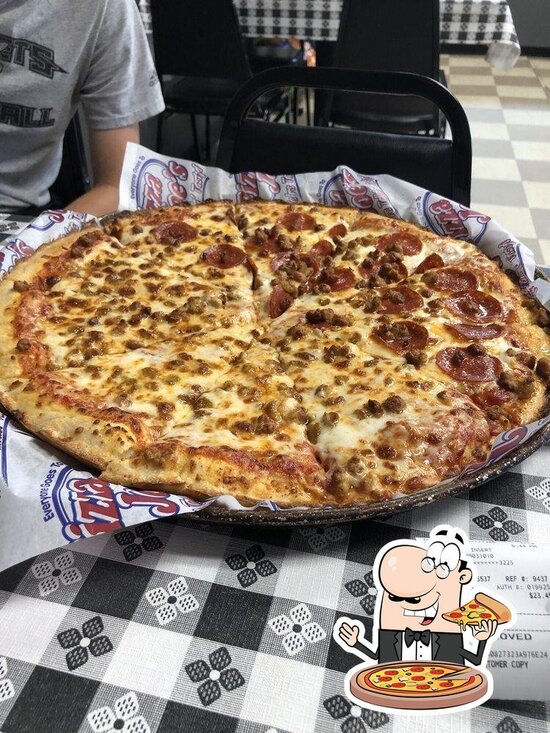 Menu at Pizza Joe's pizzeria, Beaver Falls