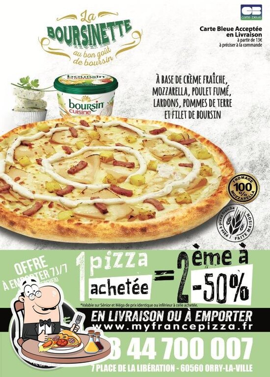 Restaurante FRANCE PIZZA, OrrylaVille Carta del restaurante y opiniones