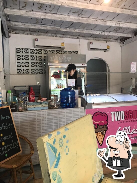 Menu at Two Scoops Gelato Old Town, Lanta, Ko Lanta Yai