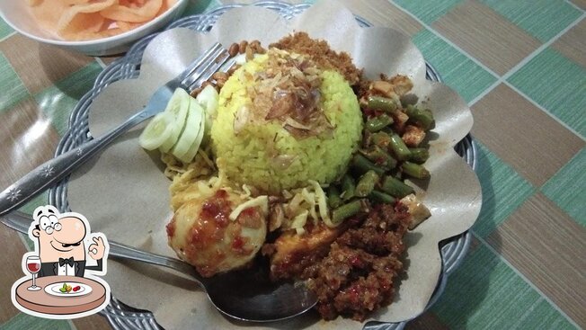 Menu at Nasi Kuning Oma Kim restaurant, Bandung