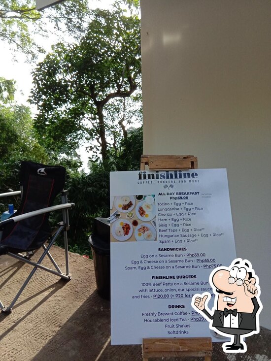 Menu at finish line cafe, Cebu City