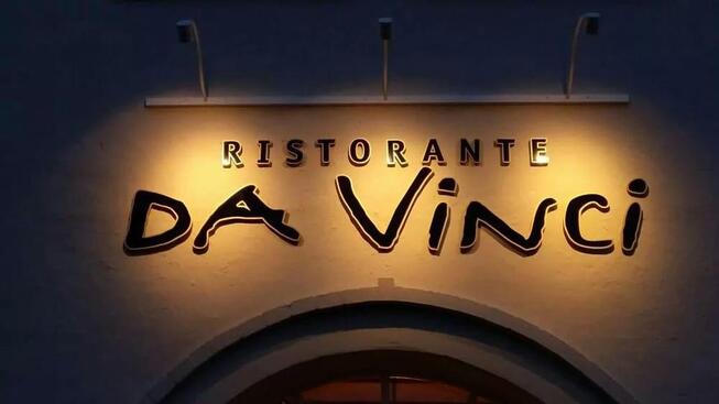 Menu at Trattoria da Vinci restaurant, Warendorf