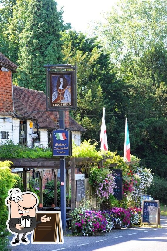 Menu at The Kings Head restaurant, Rudgwick