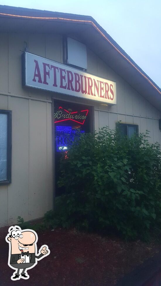 Menu at Afterburners Bar & Grill, Grissom Air Force Base