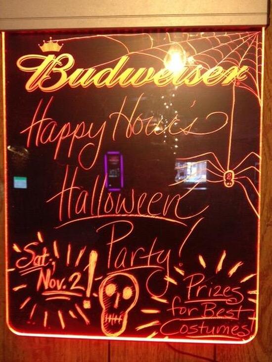 Menu at Happy Hour Bar, Bloomer