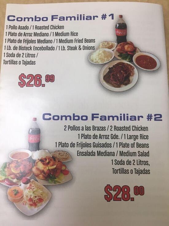 Menu at EL REY DEL SABOR restaurant, Irving