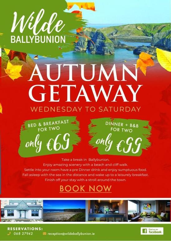 Menu at Wilde Ballybunion pub & bar, Ballybunnion