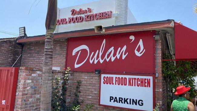 Menu at Dulan's Soul Food Kitchen restaurant, Inglewood, 202 E