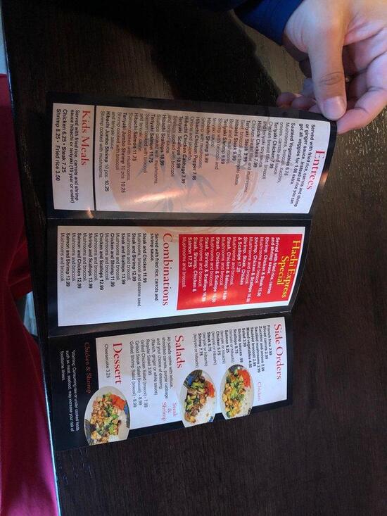 Menu at Hachi Express Steak & Seafood restaurant, Woodruff