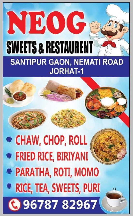 Menu At Neog Restaurant Jorhat