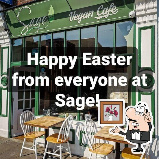 Menu at Sage vegan cafe, Crawley
