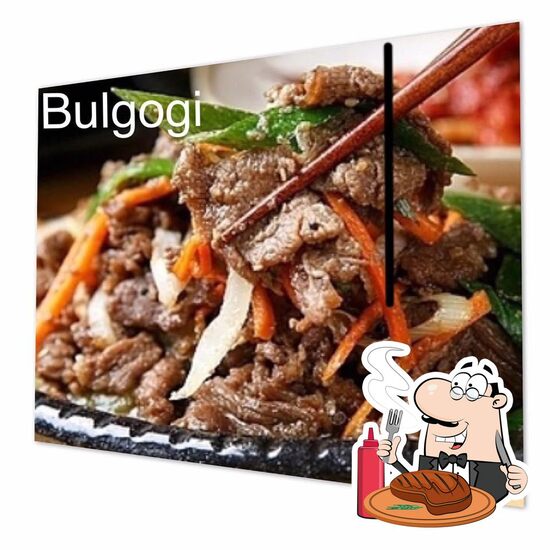 Menu at SEOUL KOREAN BBQ, Carnegie