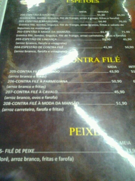 Menu Em Mans O Da Pizza Ii Restaurante S O Vicente