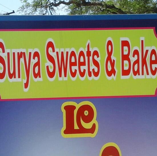 Menu at Surya Sweets & Bakery, Coimbatore