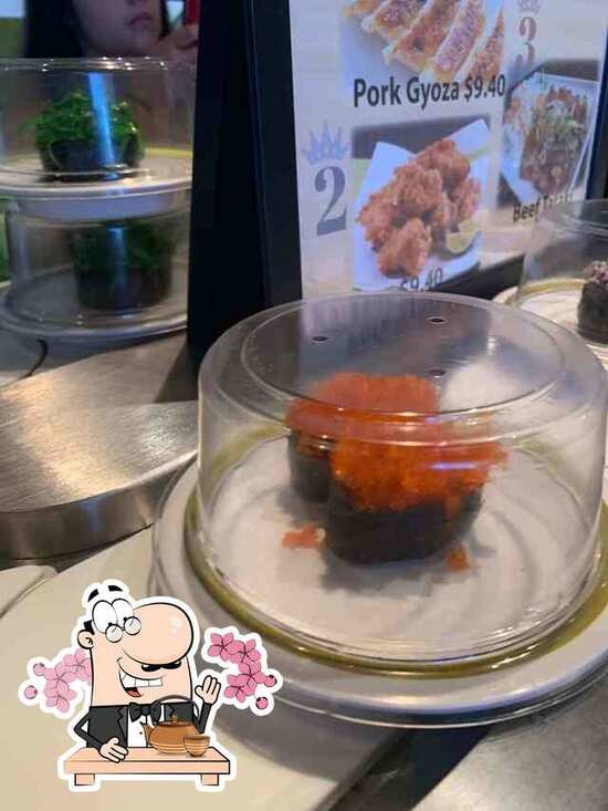 Menu at Yuzu Kaiten Sushi restaurant, Mount Lawley