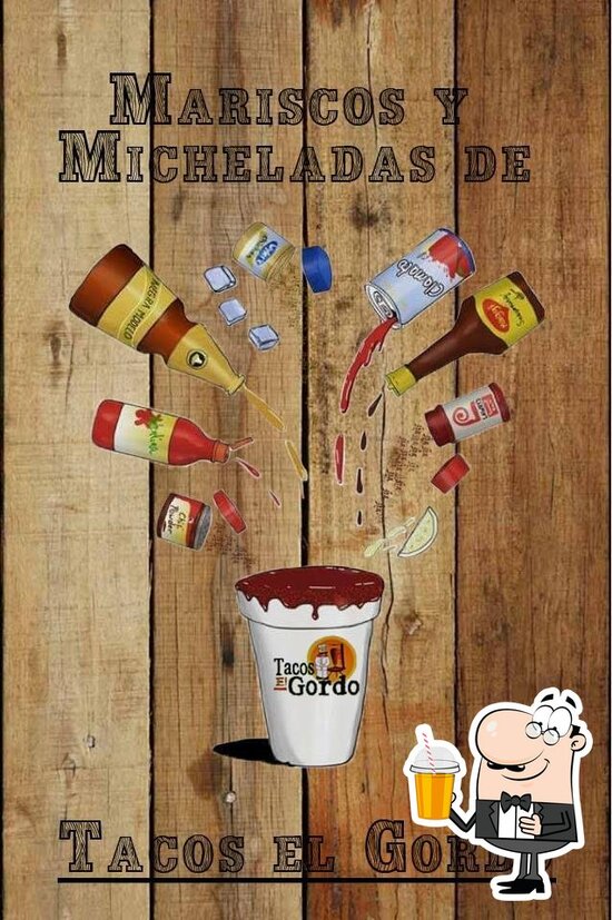 Menu at Mariscos y micheladas de Tacos el Gordo restaurant, Bucerías