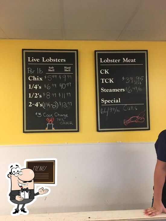 Menu at Maine Lobster Outlet restaurant, York