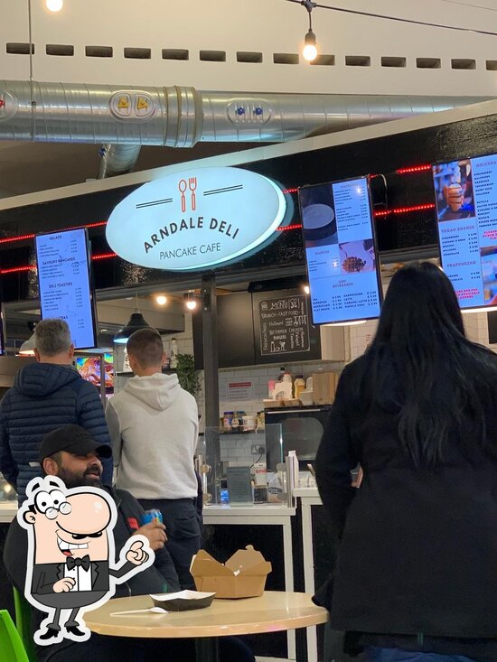 Menu at Deli Pancake cafe, Manchester