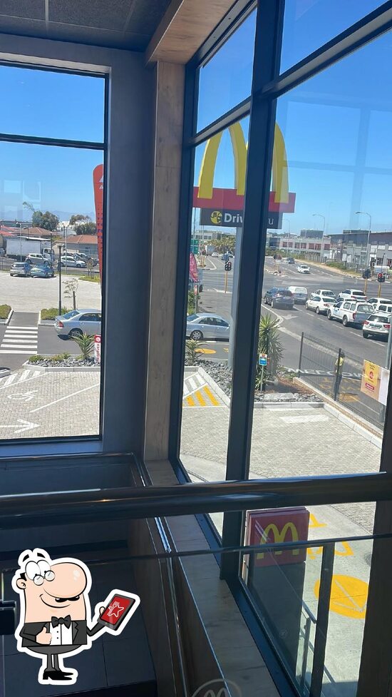 Menu at McDonald's Koeberg Road DriveThru restaurant, Cape Town