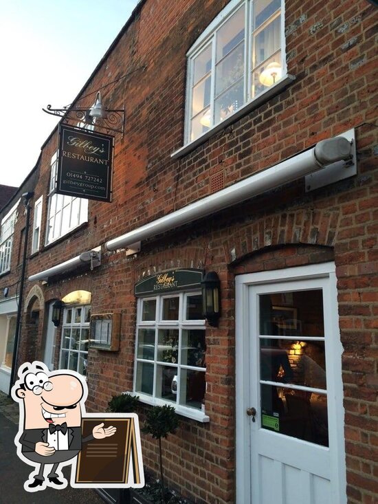 Menu at Gilbey's Old Amersham restaurant, Amersham