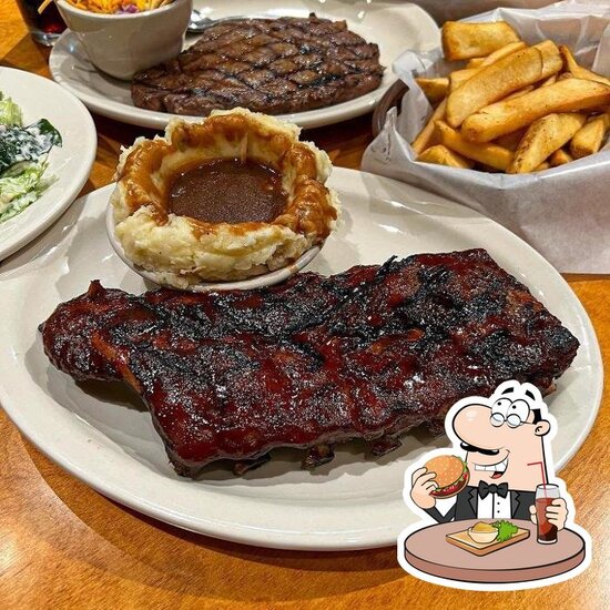 Menu at Texas Roadhouse BBQ, Pittsburgh, William Penn Hwy