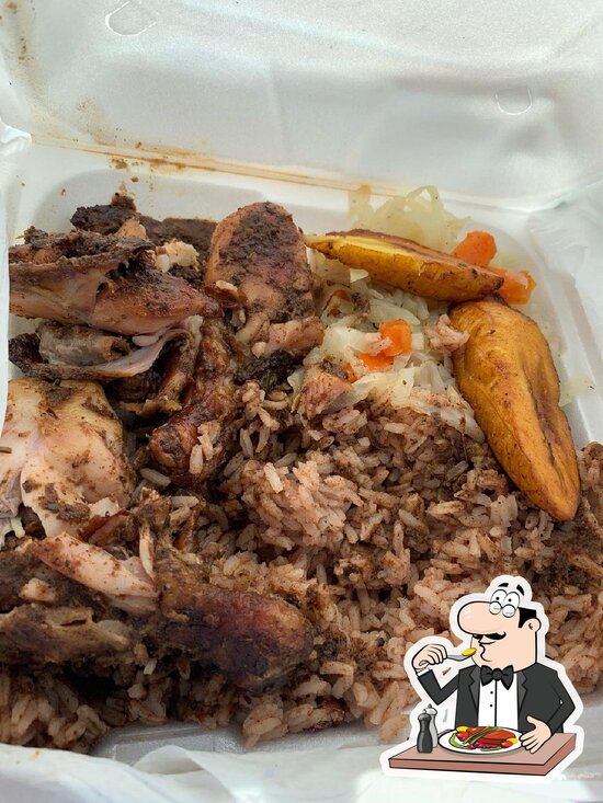 Menu at Aunty Joy's Jerk & Pizza restaurant, Chicago