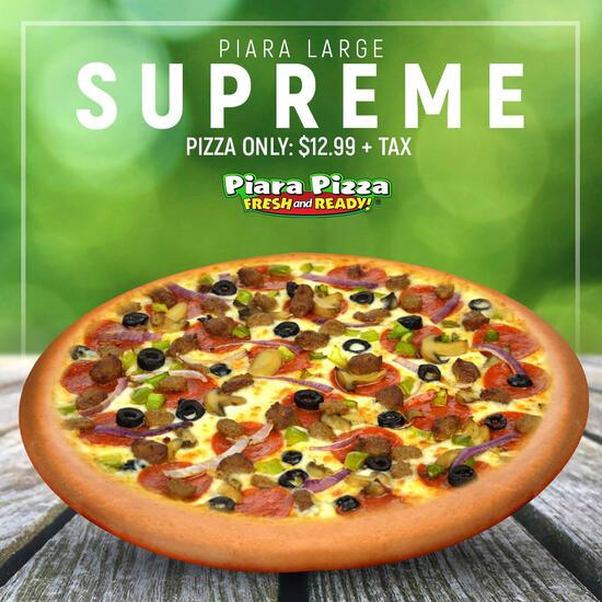 Menu at Piara Pizza pizzeria, Salinas