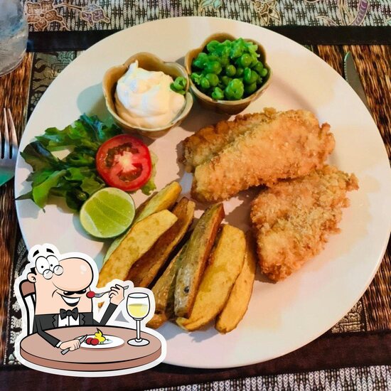 Menu at Sam's Fish & Chips and New York Burger restaurant, Bangkok