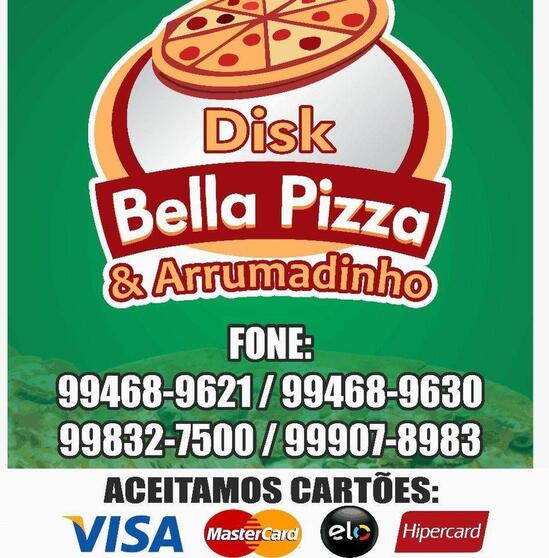 Menu at BELLA PIZZA restaurant, Brazil, R. Paulo de Carvalho