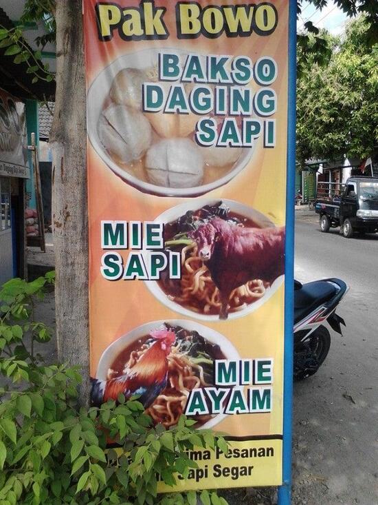 Carta Del Restaurante Bakso Konro 4 Dan Mie Ayam Dolopo Dolopo