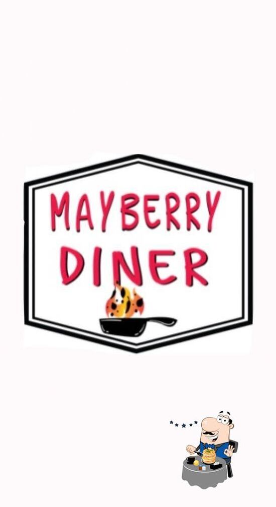 Menu at Mayberry Diner restaurant, Moneta