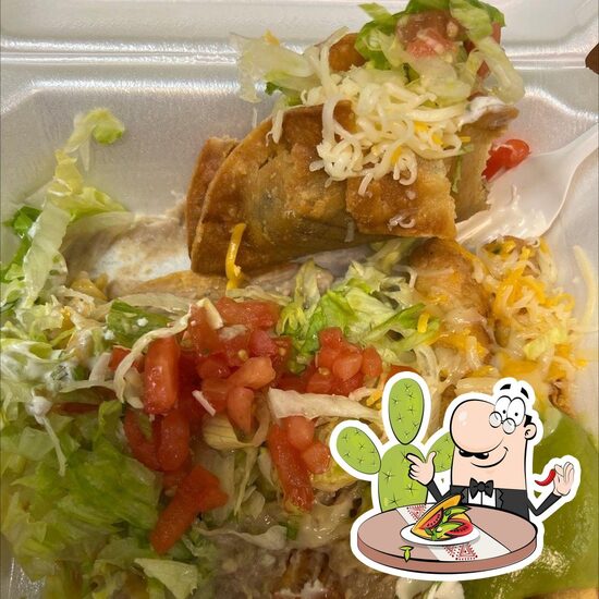 Menu at Lucy's Tacos restaurant, La Junta