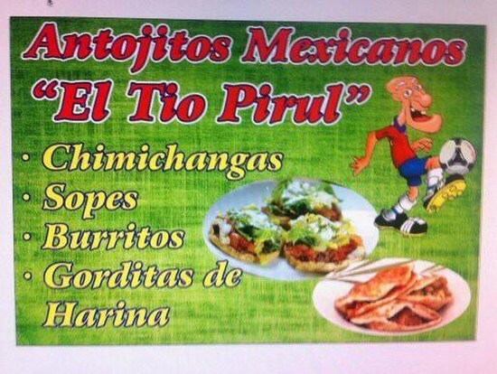 Menu At Antojitos El Tío Pirul Gómez Palacio