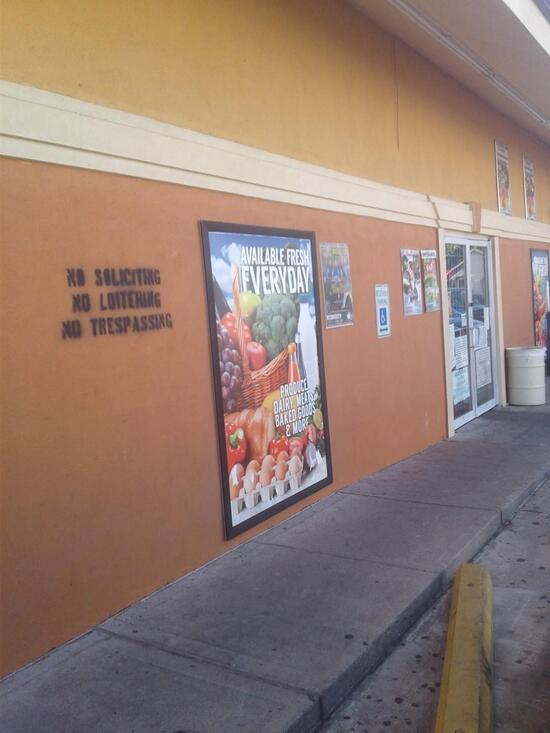 Menu at La Michoacana Meat Market, Houston, Boundary St