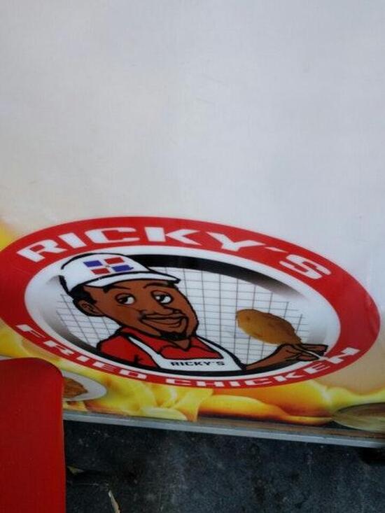 Menu at Ricky's fried chicken restaurant, Buenos Aires