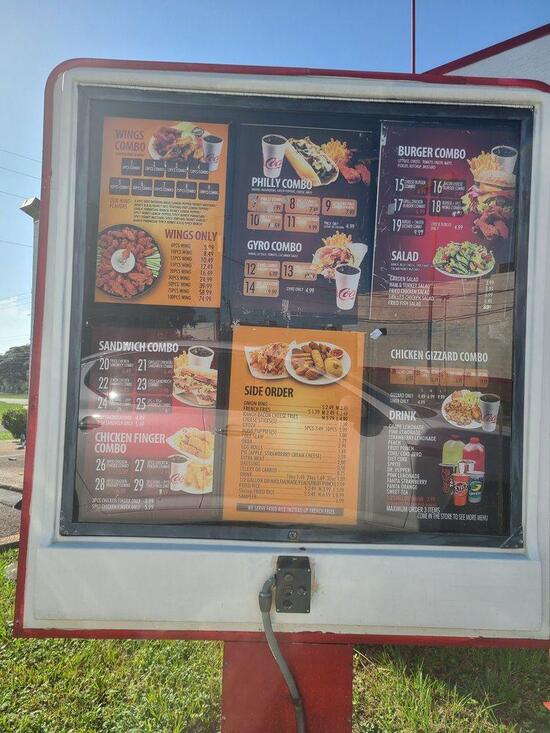 Menu at Wow Wing & Deli restaurant, Pensacola