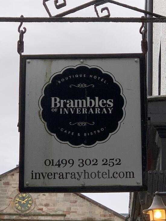 Menu at Brambles of Inveraray cafe, Inveraray